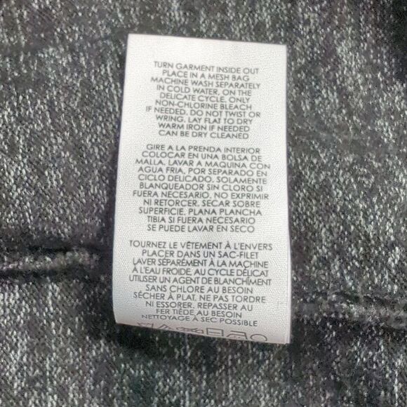 Cabi Dress Womens Large Gray #3829 PJ Dark Gray/Black Knit Long Sleeve Dress - Picture 8 of 10